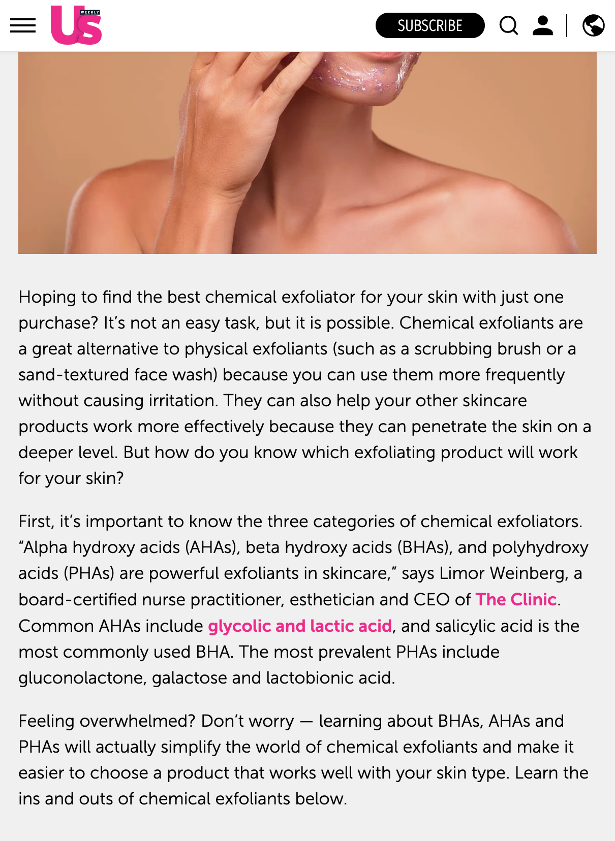 The Best Chemical Exfoliators to Clear Acne, Brighten Skin and Diminish Fine Lines