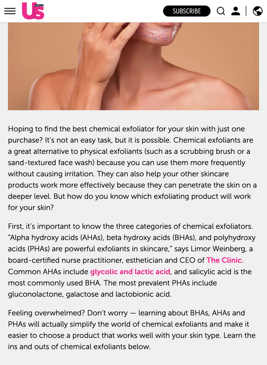 The Best Chemical Exfoliators to Clear Acne, Brighten Skin and Diminish Fine Lines