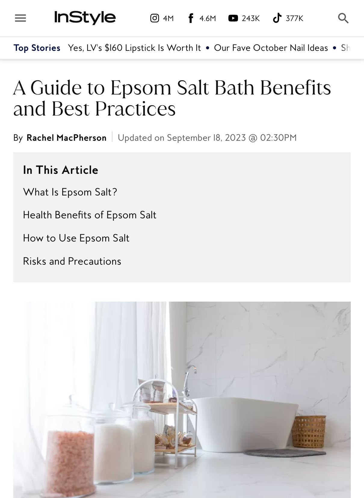 A Guide to Epsom Salt Bath Benefits and Best Practices